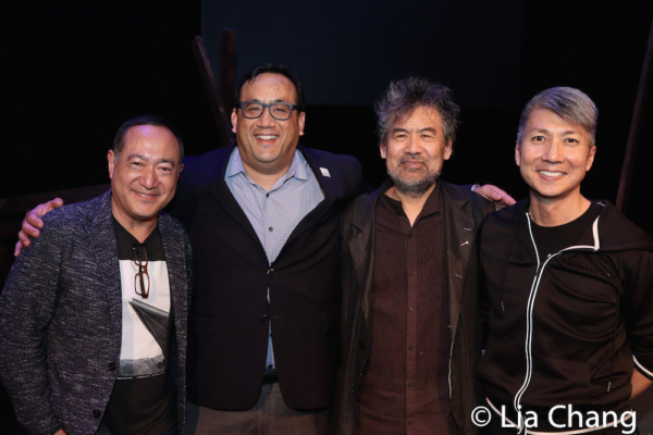 Alan Muraoka, Max Chang, Spike 150 Board Member, David Henry Hwang and Jason Ma Photo