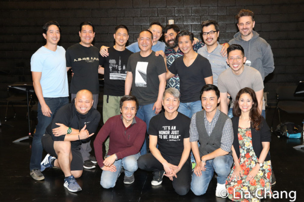 Photo Flash: David Henry Hwang Visits Jason Ma's GOLD MOUNTAIN In Rehearsal Image