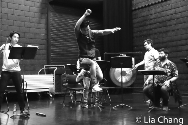 Photo Flash: David Henry Hwang Visits Jason Ma's GOLD MOUNTAIN In Rehearsal Image