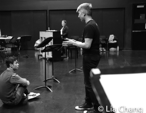 Photo Flash: David Henry Hwang Visits Jason Ma's GOLD MOUNTAIN In Rehearsal Image
