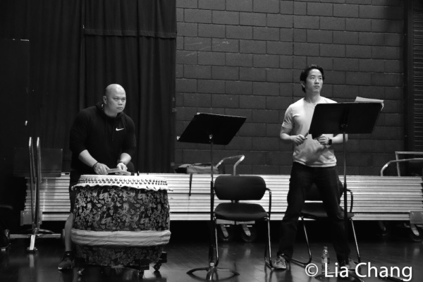 Photo Flash: David Henry Hwang Visits Jason Ma's GOLD MOUNTAIN In Rehearsal Image