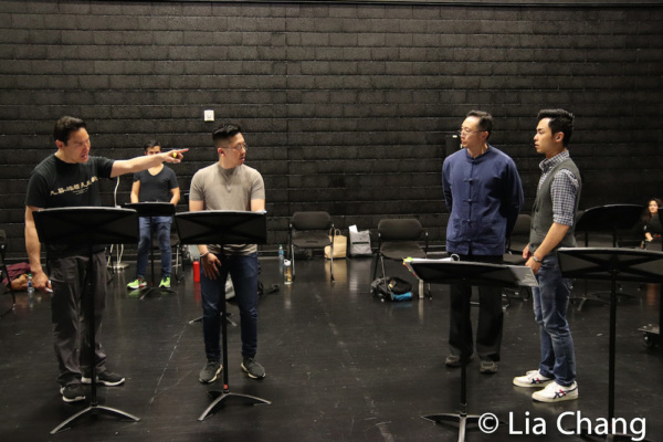 Photo Flash: David Henry Hwang Visits Jason Ma's GOLD MOUNTAIN In Rehearsal Image