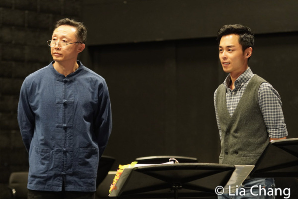 Photo Flash: David Henry Hwang Visits Jason Ma's GOLD MOUNTAIN In Rehearsal Image