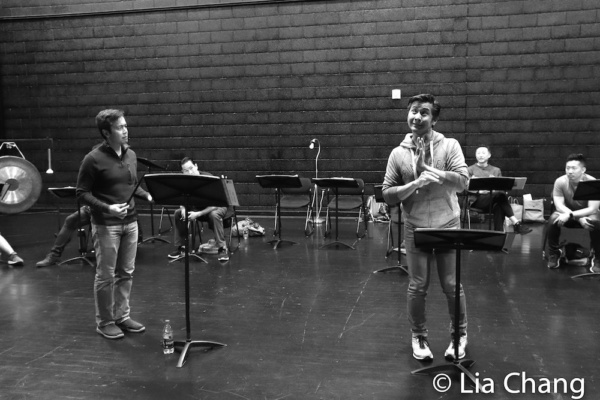 Photo Flash: David Henry Hwang Visits Jason Ma's GOLD MOUNTAIN In Rehearsal Image