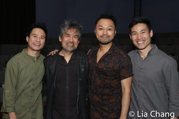 Whit K. Lee, David Henry Hwang, Billy Bustamante and Tobias C. Wong Photo