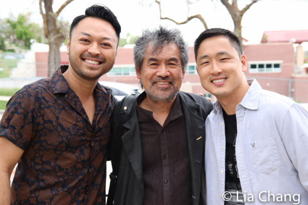 Billy Bustamante, David Henry Hwang and Daniel May Photo
