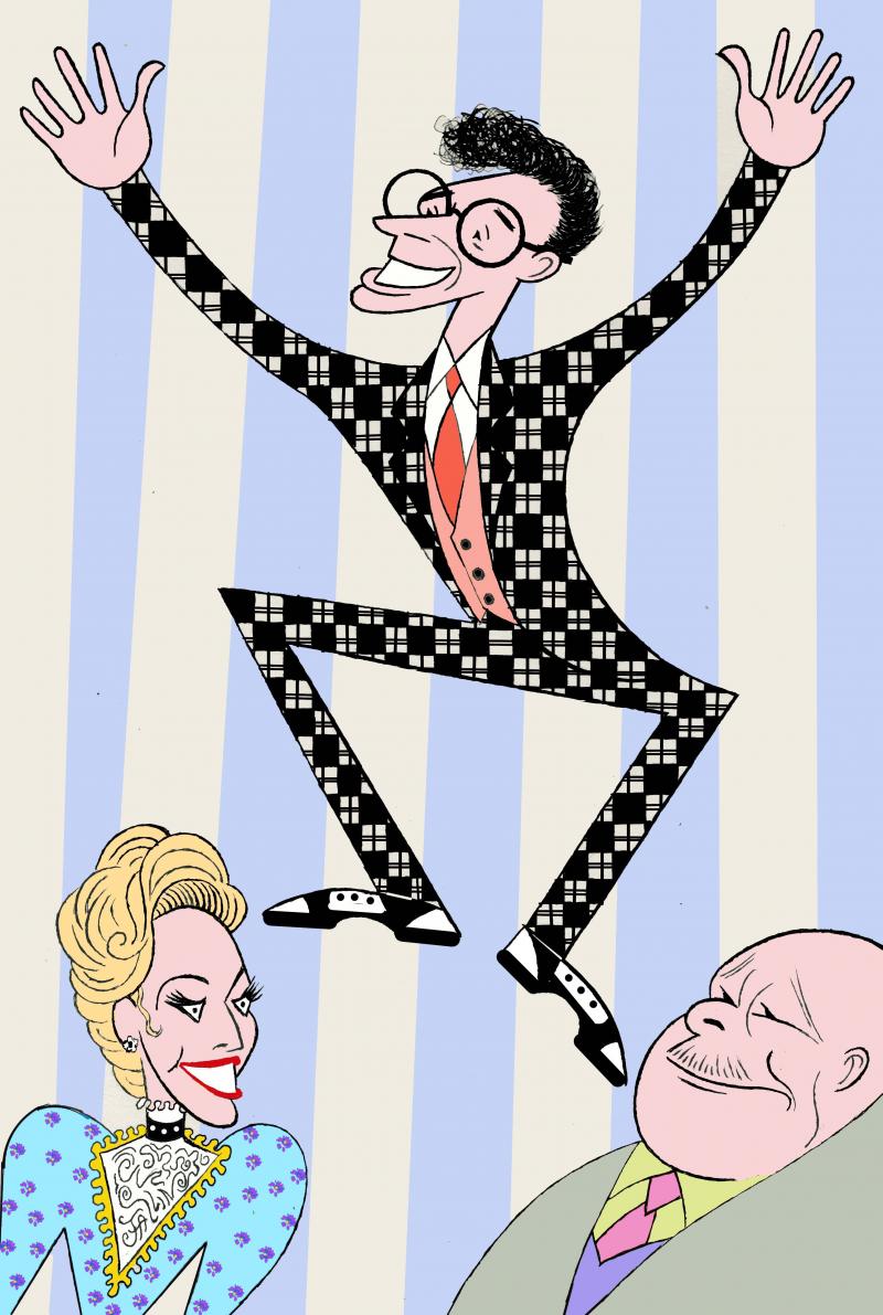 BWW Exclusive: Ken Fallin Draws the Stage - HIGH BUTTON SHOES Image