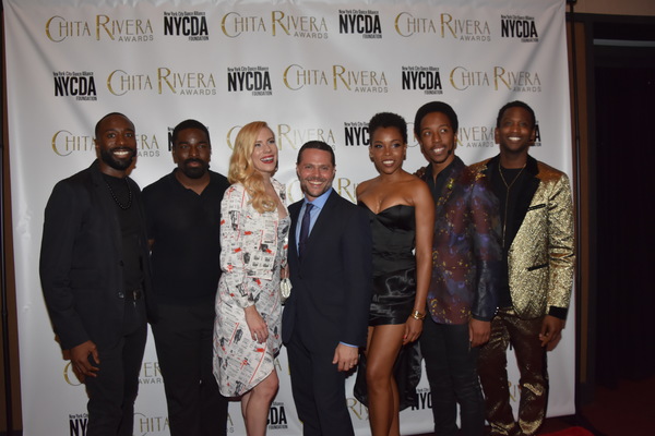 Joshua Bergasse and the cast of Smokey Joe's Cafe Photo