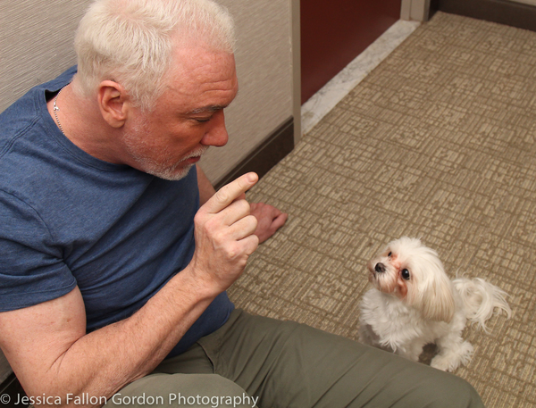 Tails of Broadway: Tony Nominee Patrick Page Poses with Georgie! Image