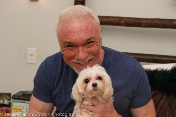Tails of Broadway: Tony Nominee Patrick Page Poses with Georgie! Image