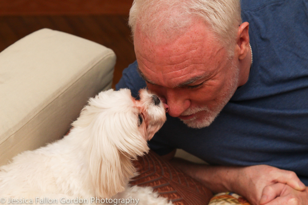 Tails of Broadway: Tony Nominee Patrick Page Poses with Georgie! Image