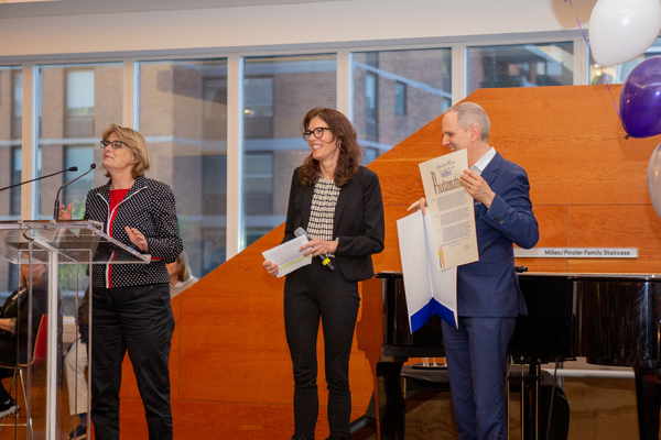 Paige Evans, Vikki Bean, and Harold Wolpert Photo