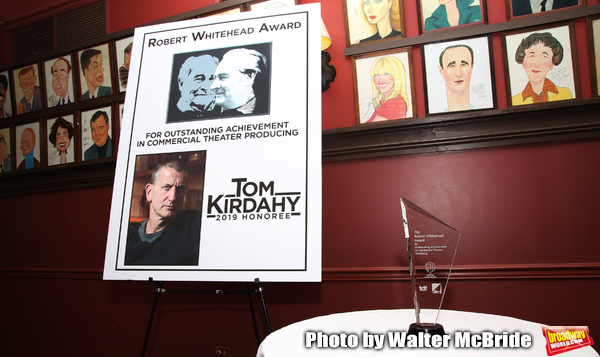 The Robert Whitehead Award Ceremony honoring Tom Kirdahy at Sardi's on 5/22/2019 in N Photo