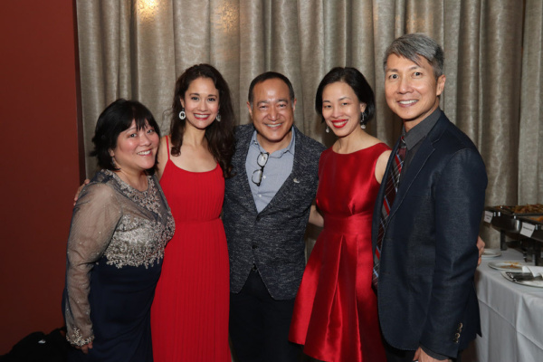 Ann Harada, Ali Ewoldt, Alan Muraoka, Lia Chang and Jason Ma attend the opening night Photo