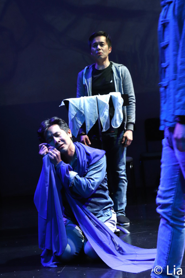 Steven Eng and Eric Bondoc in rehearsal Photo