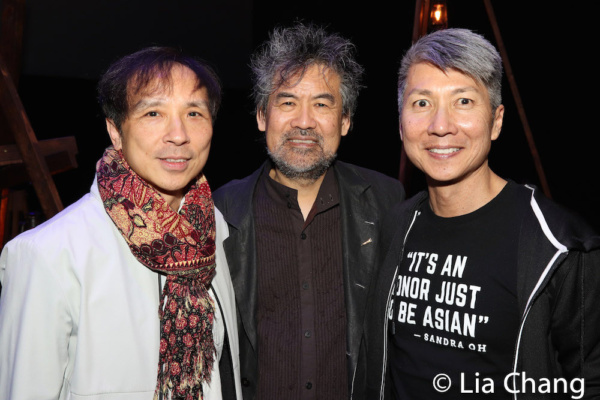 Richard Chang, David Henry Hwang and Jason Ma after the performance of DANCE AND THE  Photo