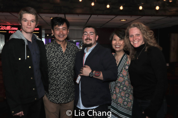 Joel de la Fuente, Joey Rainone IV, Playwright Jeanne Sakata and Production Stage Man Photo