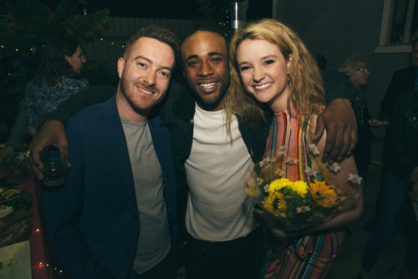 Director Brandon Baer with cast members Khylin Rhambo and Adrienne Visnic Photo