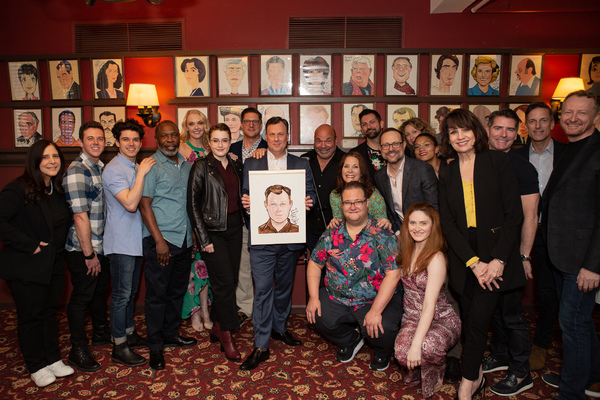 Brooks Ashmanskas with members of the cast and creative team of THE PROM Photo