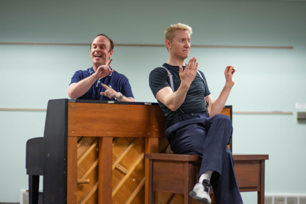 Photo Flash: In Rehearsal With Hope Summer Rep's MURDER FOR TWO Image