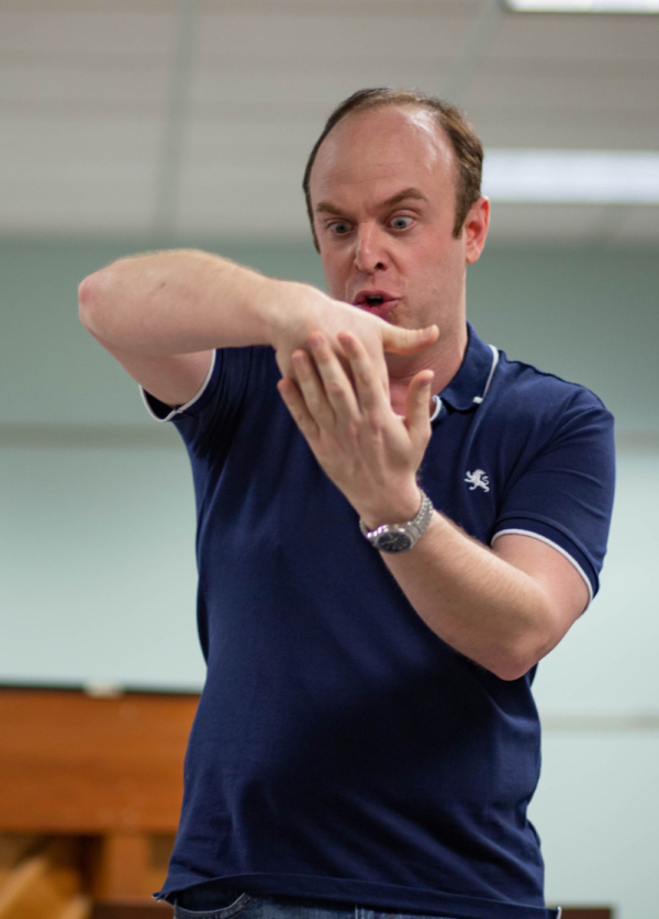Photo Flash: In Rehearsal With Hope Summer Rep's MURDER FOR TWO Image