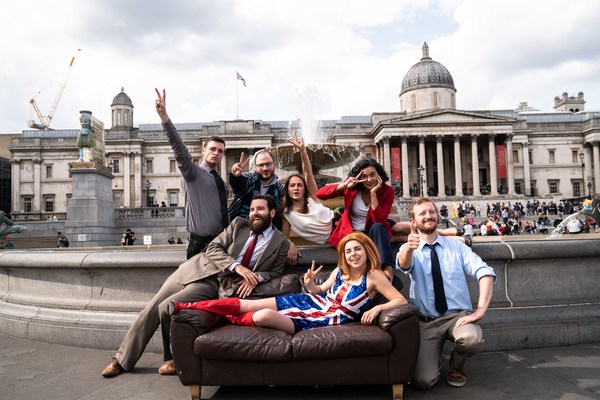 Photo Flash: Iconic FRIENDS Image Re-created to Mark West End Premiere of EDUCATION, EDUCATION, EDUCATION Image