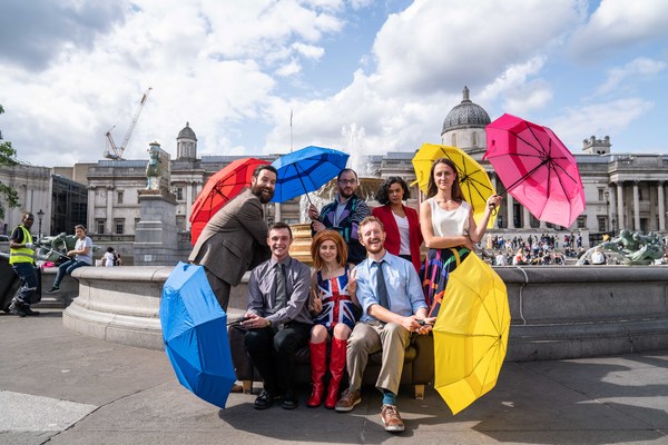 Photo Flash: Iconic FRIENDS Image Re-created to Mark West End Premiere of EDUCATION, EDUCATION, EDUCATION Image