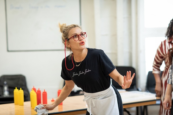 Photo Flash: First Look at Ashley Roberts and Lucie Jones in Rehearsal for WAITRESS Image