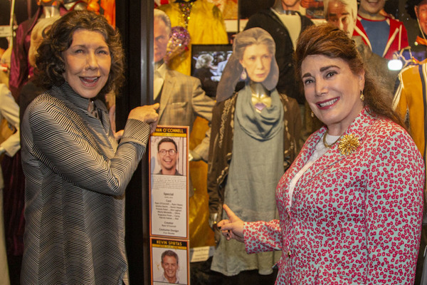 Lily Tomlin and Donelle Dadigan with "Grace and Frankie" Exhibit Photo