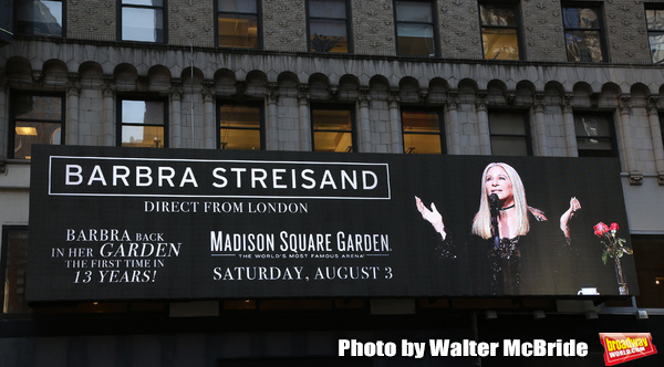 Up on the Marquee: Barbra Streisand at Madison Square Garden Image