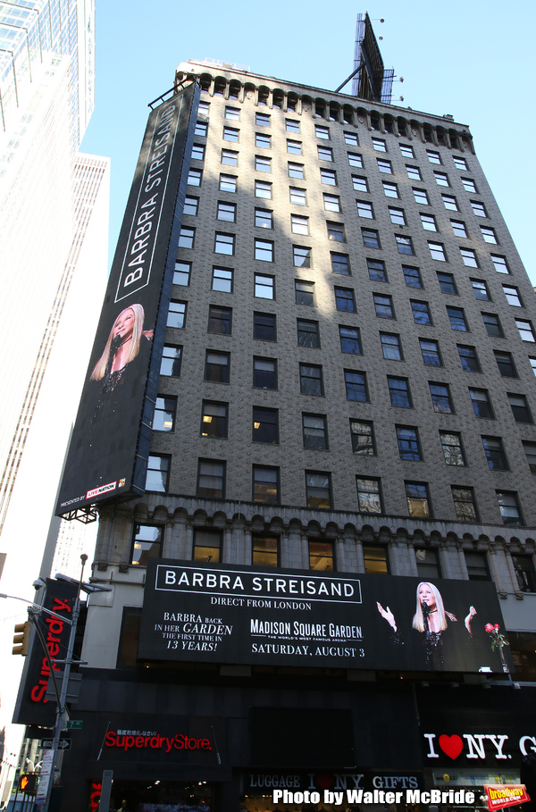 Up on the Marquee: Barbra Streisand at Madison Square Garden Image