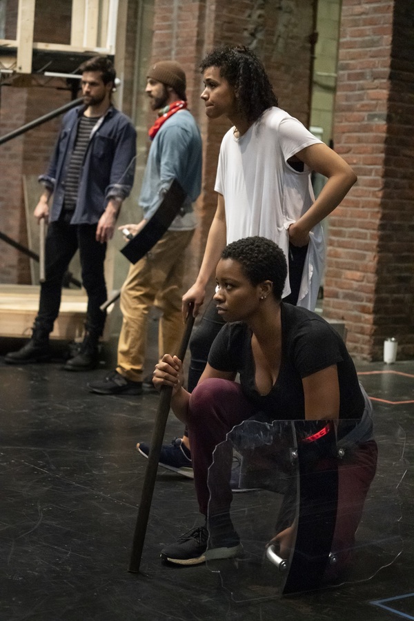 Photo Flash: In Rehearsal with The Public's CORIOLANUS Image