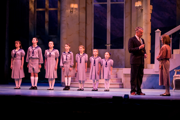 Mike McGowan, Catherine Charlebois, and von Trapp children. Photo