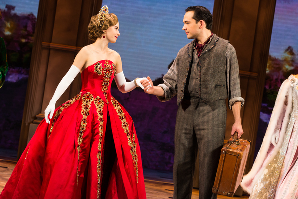 Lila Coogan (Anya) and Stephen Brower (Dmitry) in the National Tour of ANASTASIA. Pho Photo