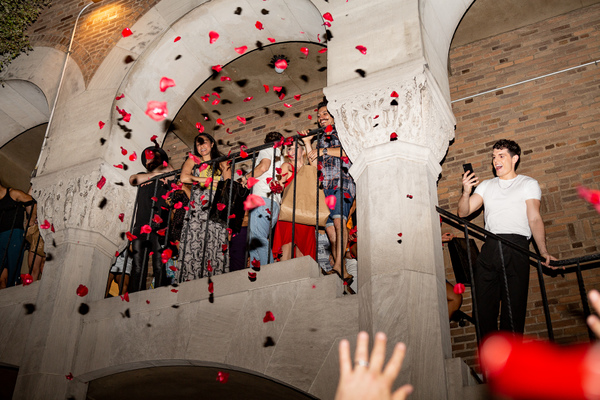 Photo Coverage: MOULIN ROUGE! Cast Celebrates First Preview on the Fire Escape at the Al Hirschfeld Theatre Image