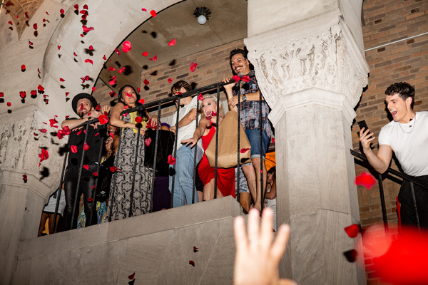 Photo Coverage: MOULIN ROUGE! Cast Celebrates First Preview on the Fire Escape at the Al Hirschfeld Theatre Image