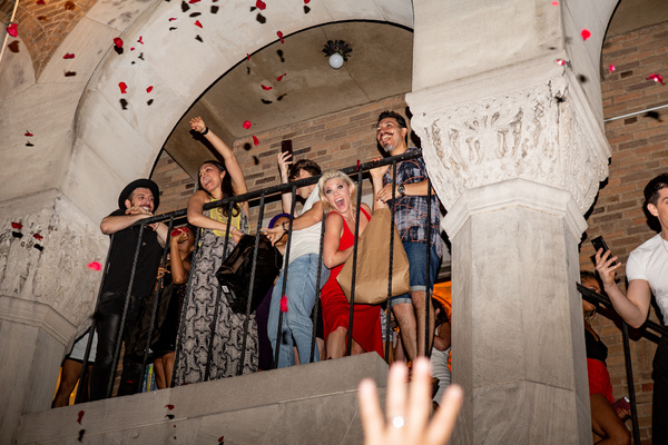 Photo Coverage: MOULIN ROUGE! Cast Celebrates First Preview on the Fire Escape at the Al Hirschfeld Theatre Image