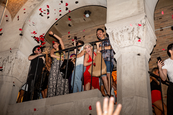 Photo Coverage: MOULIN ROUGE! Cast Celebrates First Preview on the Fire Escape at the Al Hirschfeld Theatre Image