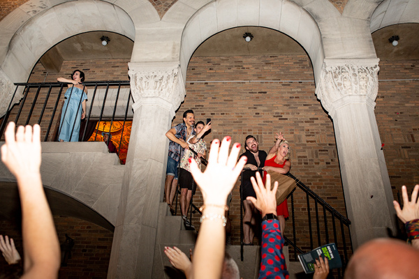 Photo Coverage: MOULIN ROUGE! Cast Celebrates First Preview on the Fire Escape at the Al Hirschfeld Theatre Image