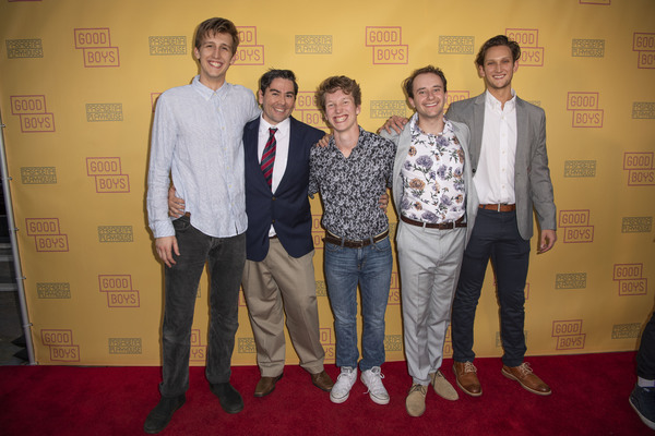 The cast of Good Boys at Pasadena Playhouse with Producing Artistic Director Danny Fe Photo