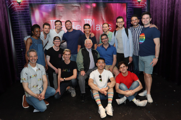 Seated: Patrick Breen, Joey Odom, Tyler Osgood, Ted Snowden, Playwright Jonathan Toli Photo