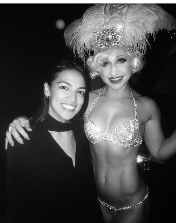 Photo Flash: Congresswoman Alexandria Ocasio Cortez Stops By The McKittrick Hotel 