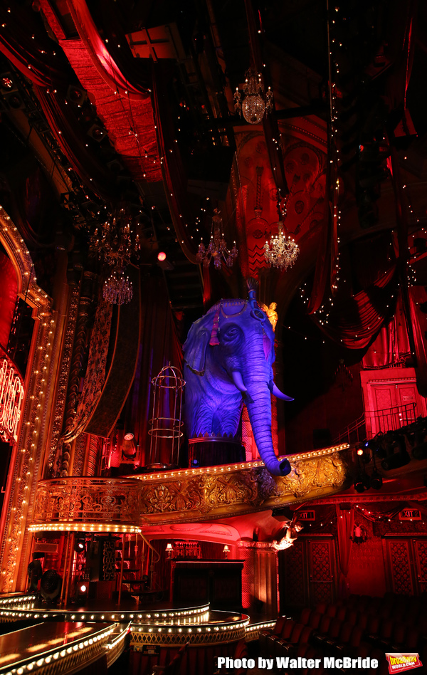 Derek McLane scenic design for "Moulin Rouge!"  Photo