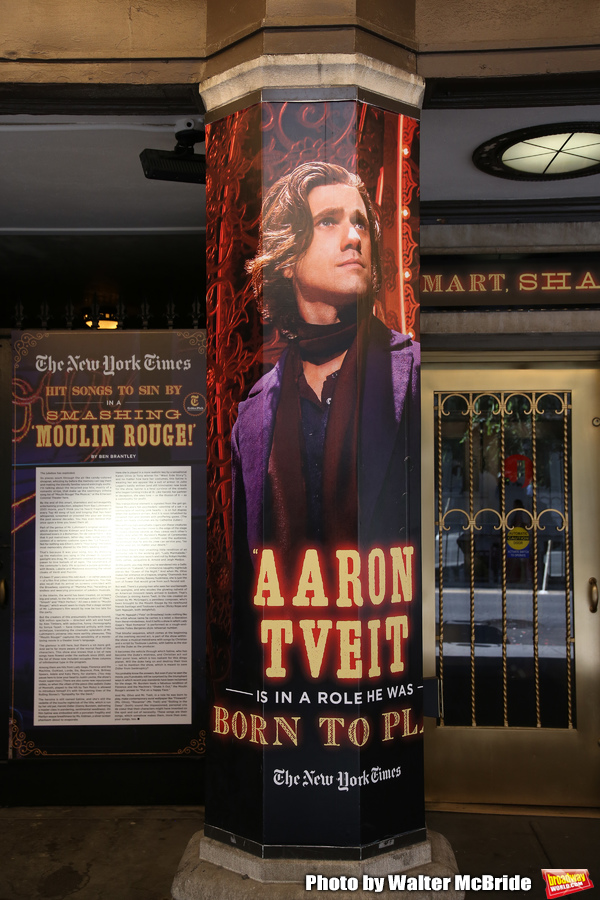 Theatre Marquee with Aaron Tveit  for 