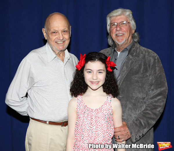 Charles Strouse, Lilla Crawford and Martin Charnin attending the Meet & Greet for 'AN Photo