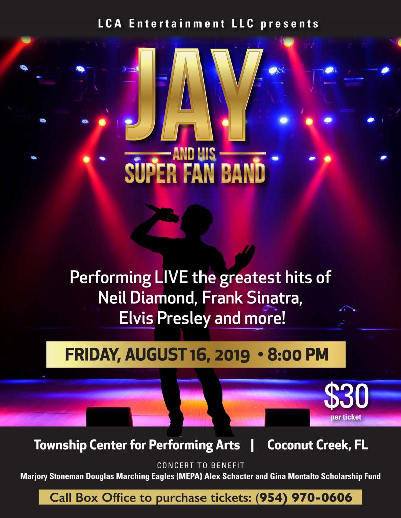 JAY AND HIS SUPER FAN BAND to Give Benefit Concert Supporting Marjory Stoneman Douglas High School Band Programs 