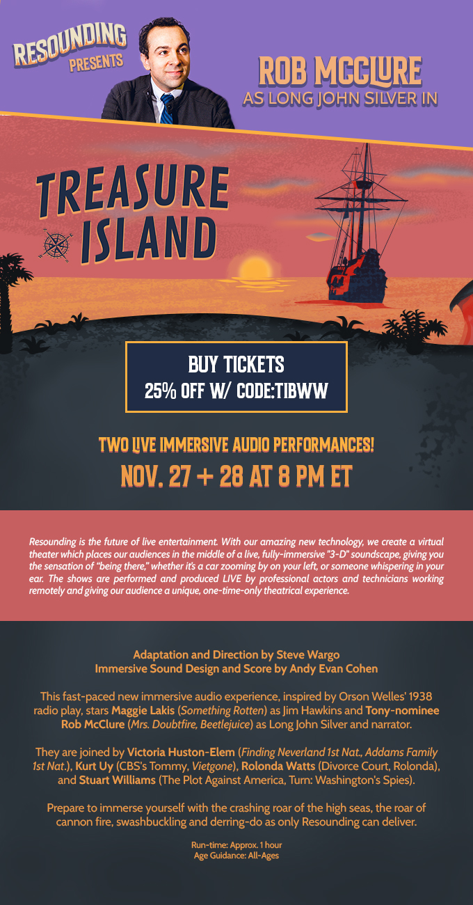 Voyage to Treasure Island with Rob McClure and Maggie Lakis  Image