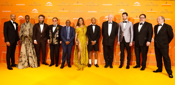 Photo Flash: Beyonce, Elton John Attend European Premiere of THE LION KING 