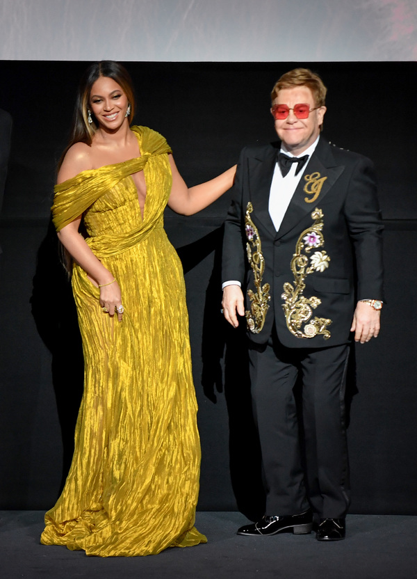 Beyonce Knowles-Carter and Sir Elton John Photo