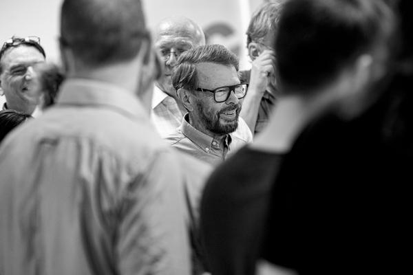 Photo Flash: ABBA's Björn Ulvaeus On Site At MAMMA MIA! THE PARTY In Rehearsal Image